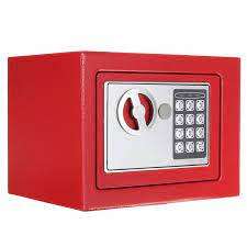Electronic Deluxe Digital Security Safe Box Keypad Lock - Red