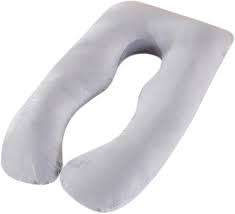 U-Shaped Full Body Pregnancy Pillow - Grey