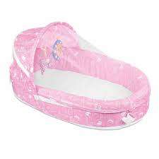 Travel Bassinet Portable Folding Comfortable Baby Cot Bed - Pink