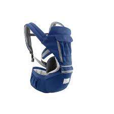 Convertible 3D Breathable Mesh Baby Carrier with Hip Seat - Navy Blue