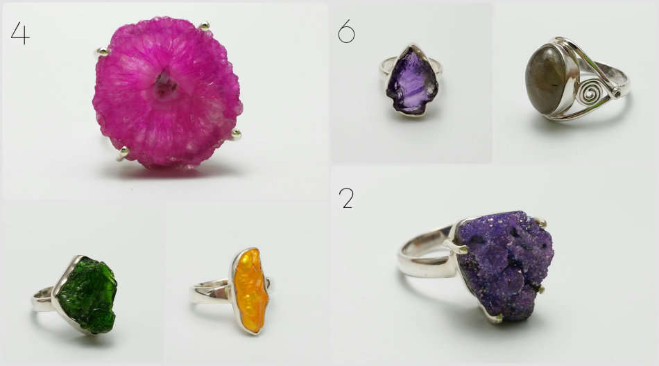 Lot of 925 Silver Artisinal Rings