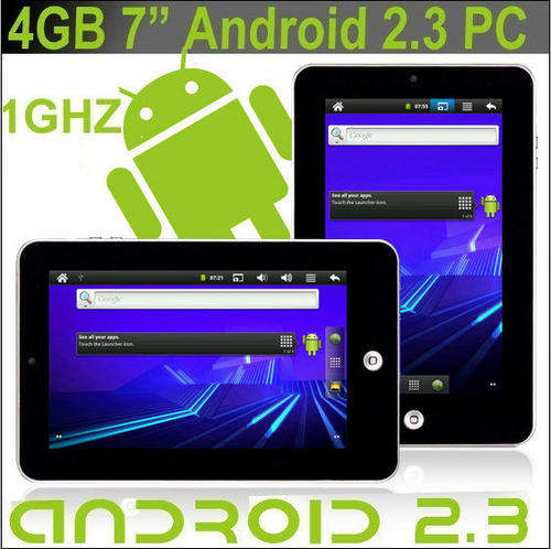 NEW 7" GOOGLE Android REAL 2.3 with WiFi Camera 1GHZ 4G 256M Tablet E pad WiFi