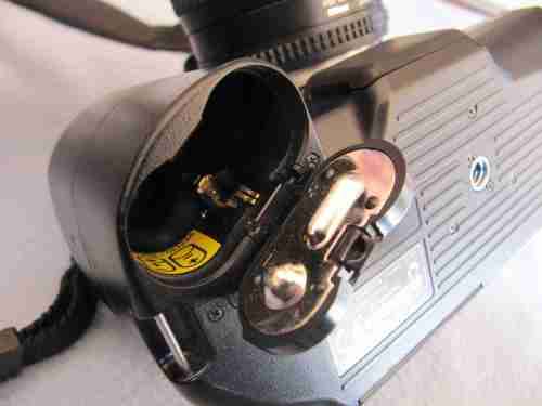 Fujifilm FinePix S1 Pro digital camera with Nikon lens