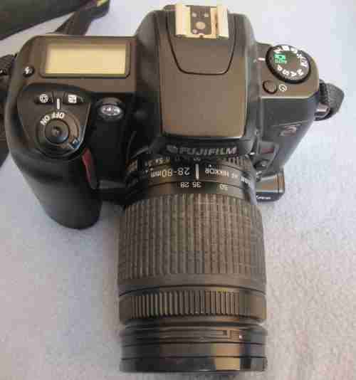 Fujifilm FinePix S1 Pro digital camera with Nikon lens
