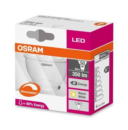 OSRAM LED PAR16 GU10 DIMMABLE 5.5W (70 units Warm White & 30 units Cool White)