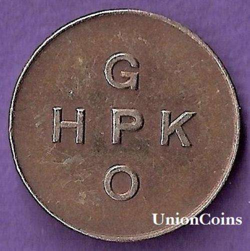 General Post Office Token Denomination (5c) - Hern's Handbook No.442u