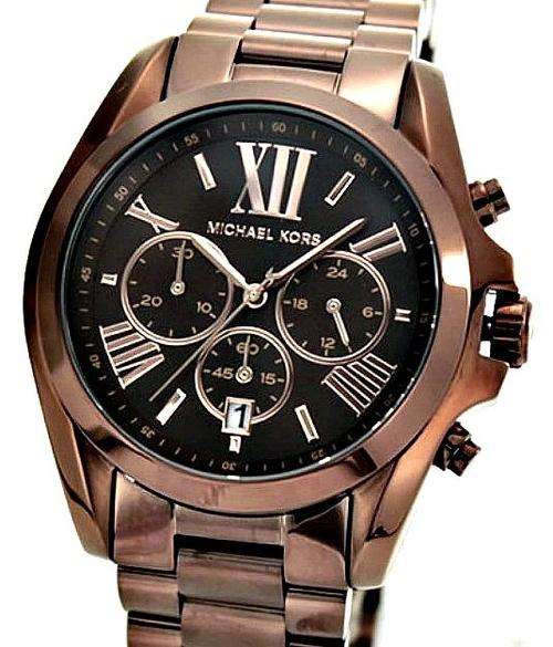 New Ladies Michael Kors Bradshaw Expresso Chronograph Watch