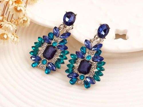 Bohemian Colorful Big Drop Earring