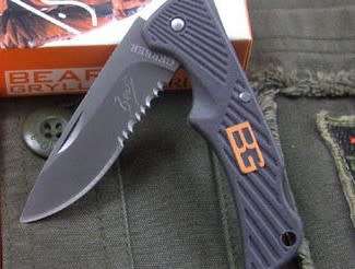 GERBER BEAR GRYLLS Compact Scout Knife + Survival Pocket Guide FREE