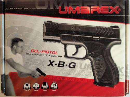 *CLEARANCE**Umarex XBG 4.5mm CO2 BB pistol.***FREE STEEL BALLS AND 7 CANISTERS*** BID IS FOR ONE GUN