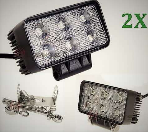 **FRIDAY MADNESS**ONLY 1 SET (2 LIGHTS) AVAILABLE**18W Spot Beam LED Work Light  12V/24