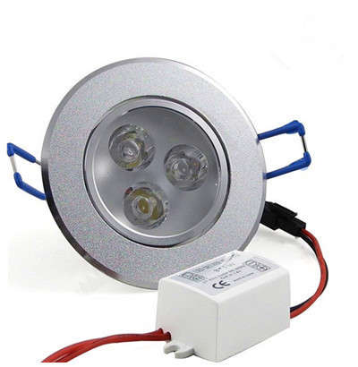 3W LED Recessed Ceiling/Down Light With Driver-Cool White