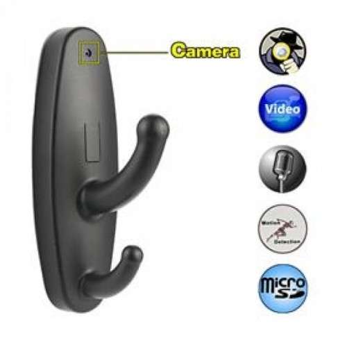 Spy CLOTHES HOOK Hidden CAMERA + MOTION DETECTION.
