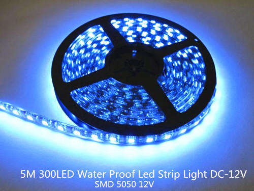 5M Waterproof SMD 5050 LED Strip Light - Blue