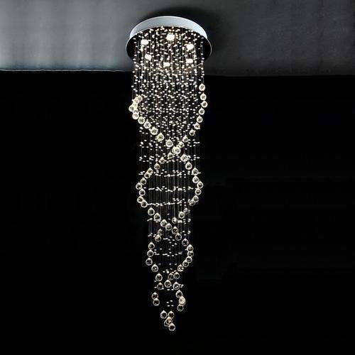 hall lights crystal chandelier lighting double helix