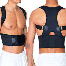 Magnetic Therapy Posture Corrector Body Back Pain Belt Brace Shoulder Support HT