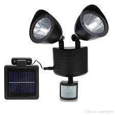 TWIN HEAD SOLAR SECURITY LIGHT