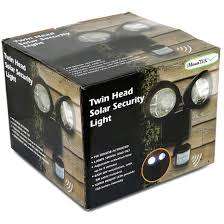 TWIN HEAD SOLAR SECURITY LIGHT