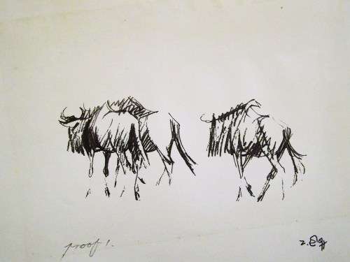 Gregoire boonzaier, Christo Coetzee, Zakkie eloff. Hand printed graphics. If you snooze you lose.