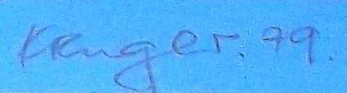 Braam Kruger. Hand printed silkscreen, signed in pencil.