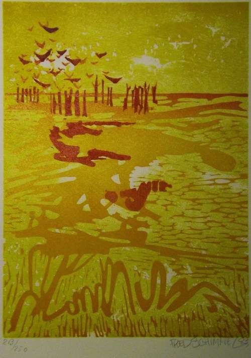 Gregoire  Boonzaier, A. Goldin, U.Shwanecke, Schimmel, Podlashuc. Signed.