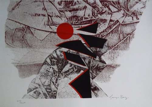 George Boys LANDSCAPE. Hand printed silkscreen, pencil signed and numbered. A3.