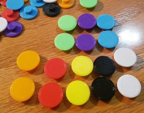 EXTRA coloured caps [White pair] for Fidget Spinner Toy