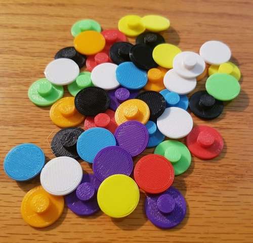 EXTRA coloured caps [White pair] for Fidget Spinner Toy