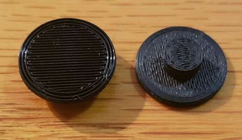 EXTRA coloured caps [Black pair] for Fidget Spinner Toy