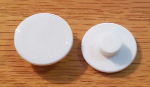 EXTRA coloured caps [White pair] for Fidget Spinner Toy