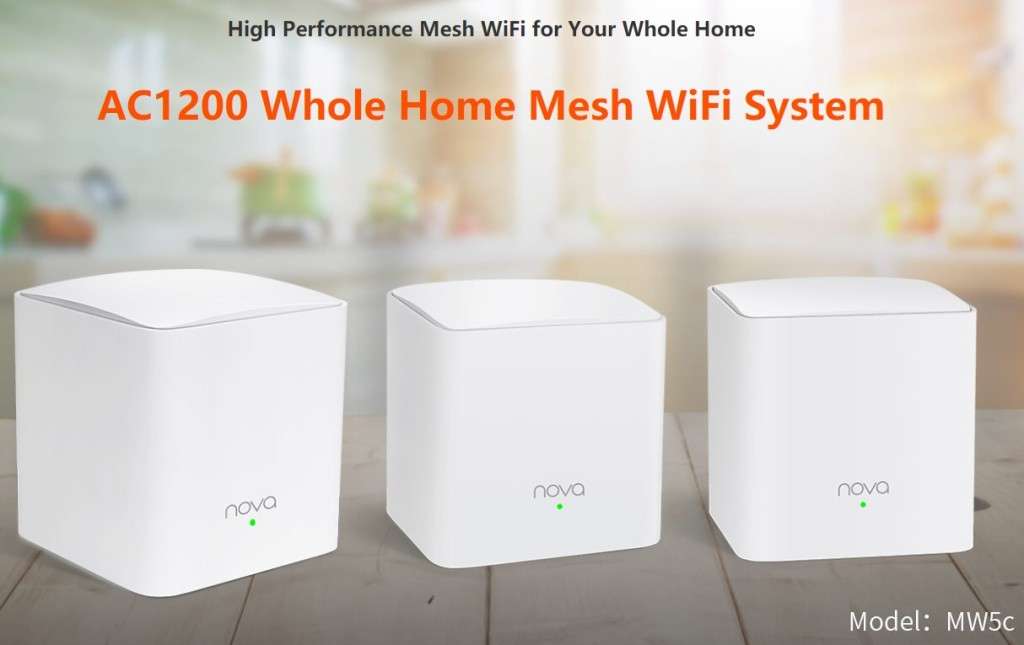 Tenda Nova Whole Home  Mesh WiFi System AC1200 MW5C (single unit)