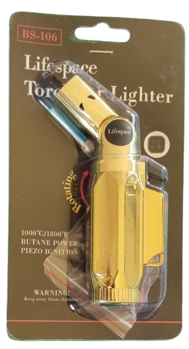 Lifespace Jet Torch Lighter - Gold colour