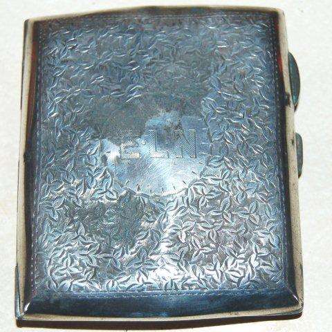 Antique Hallmarked Cigarette Case - William Henry Sparrow - Birmingham - 1912 - Weight 63.3 grams