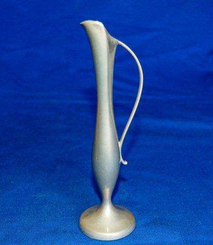 Two Attractive Stem Vase - One Copper and the other could be pewter Height 210mm