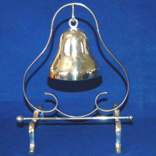 Elegant Silver Plated Gong - Outstanding Tone - Height 195mm