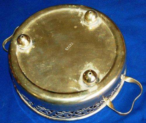 Silver Plated Dish Holder (Some Wear) Diameter 195mm Depth 65mm
