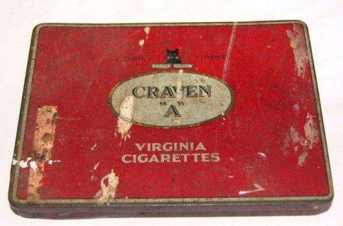 3 Collectable Tobacco Tins - CRAVEN "A" - ENSIGN Navy Cut - GALLAHERS