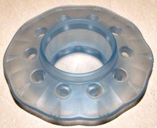 "ARABELLA" Walther & Sohne Germany - Glass Centerpiece with flower frog - Dia 255mm Height 210mm