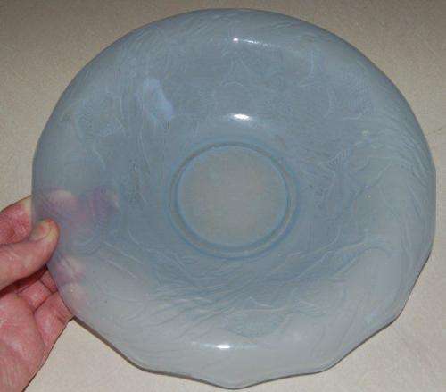 "ARABELLA" Walther & Sohne Germany - Glass Centerpiece with flower frog - Dia 255mm Height 210mm