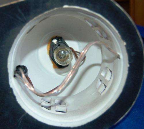 Attractive Cottage Night Light - In good working order - Height 180mm Base Diameter 155mm