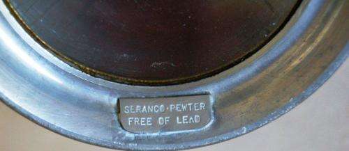 Vintage Seranco Glass Bottomed Lead Free Pewter Mug - No Damage or Leaks - Height 125mm