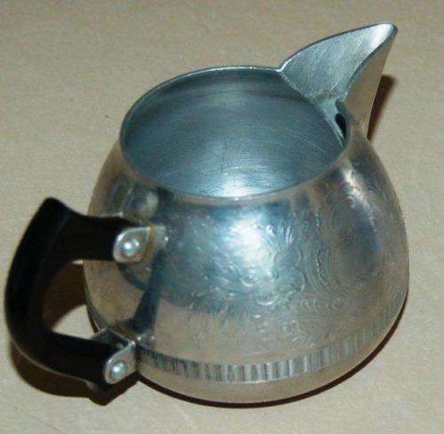 Vintage Swan Brand "The Carlton" Aluminium Milk Jug - Height 75mm