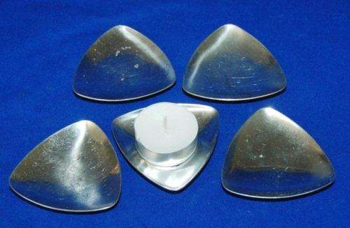 11 Stainless Steel Candle Holders (5 for T Lights & 6 For Thin Candles) Bases Dia 77mm
