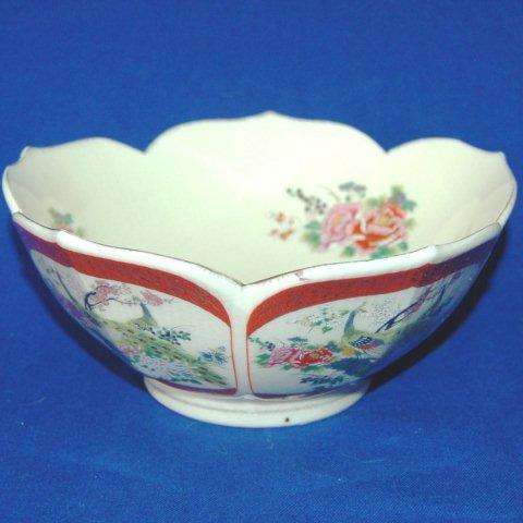 Beautiful Japanese 5 Sided Hand Painted Bowl - Diameter 180mm Height 75mm