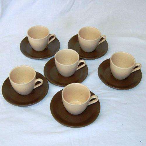 Attractive Espresso Coffee Set (6 Cups & 6 Saucers) Cup Height 60mm