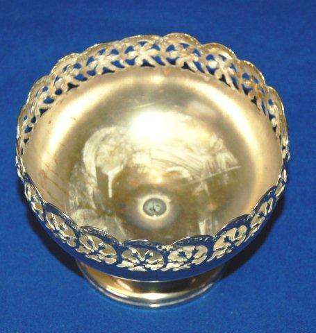 Celtic (Made in England) Silver Plated Condiment/Sweetie Dish, No Inner - Height 70mm Dia 100mm