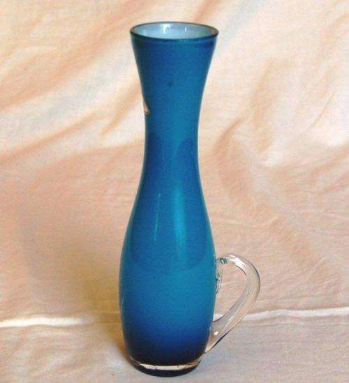 Venetian PALCON Blue Stem Vase - Height 225mm