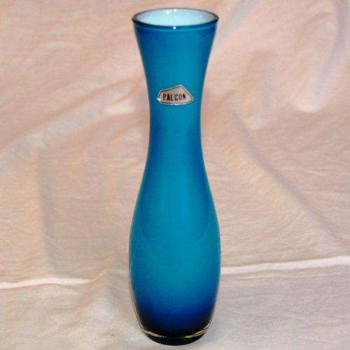 Venetian PALCON Blue Stem Vase - Height 225mm