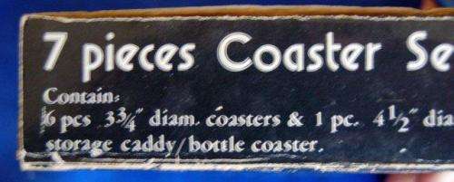 7 Piece Silver Plated Coaster Set Lot #3