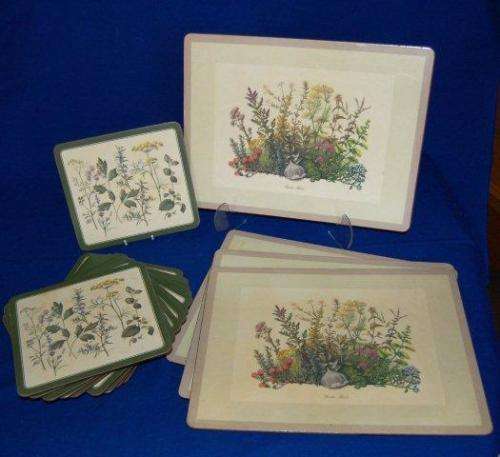 Quality De Luxe Place Mats by PIMPERNEL - 4 Large and 11 Plate Size - See description for detail